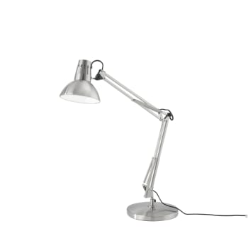 Artifex - Lampada da tavolo regolabile in metallo nichel