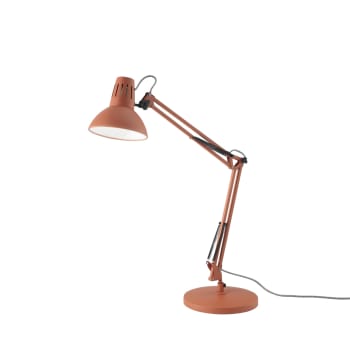 Artifex - Lampada da tavolo regolabile in metallo arancione