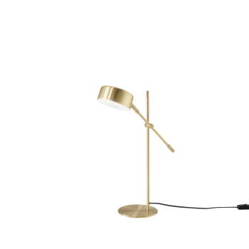 Eiffel - Lámpara de mesa de metal dorado con punto de luz ajustable