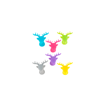 HAPPY MARKERS ANIMAUX - 6er - Cerf - silicone - 2 x 0 x 0 cm