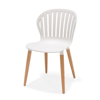 Azur - Chaise de jardin plastique blanc