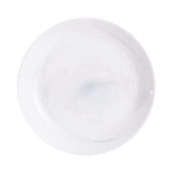 Diwali marble - Assiette creuse blanche marbre 20 cm