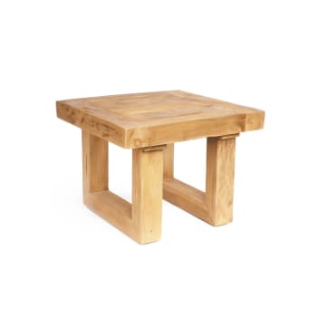 Teak - Table d'appoint en bois de teak recyclé