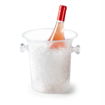 Seau à champagne en plastique transparent D 21 cm