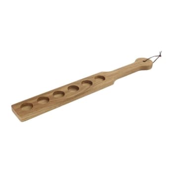 Paddle - Planche pour 6 shooters en bois marron 50x6 cm