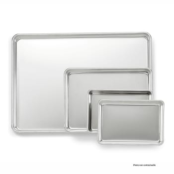 Lot de 12 plaques à pâtisserie en aluminium gris 38,1 x 53,3 cm