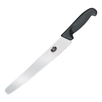 Couteau à pâtisserie en acier inoxydable noir l 25,5 cm