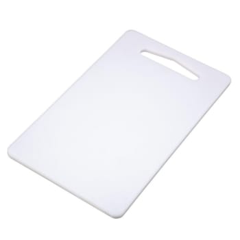 Planche à découper de bar en polypropylène blanc 0,6x15,3x25,5 cm