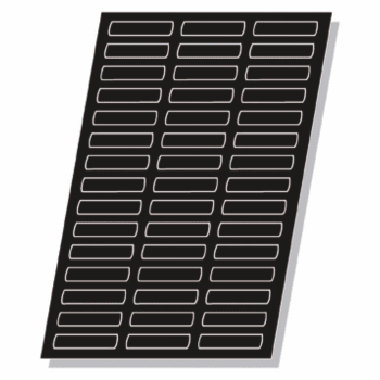 Flexipan - Moule 120 cakes/boudoirs rectangle en silicone noir 60x40 cm