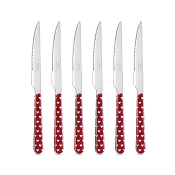 Set 6 Coltelli Per Bistecca Eme Rodeo – Lama Seghettata In Acciaio Inox 18/10 – Manico Ergonomico Nero - 3
