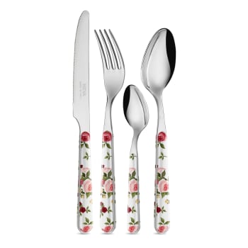 Set utensili da cucina acciaio inossidabile manico effetto