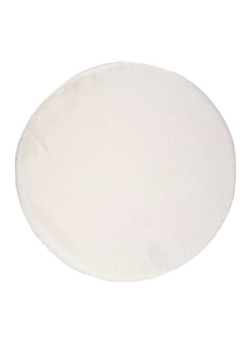 FOX - Tapis lavable extra doux blanc, 120Ø cm