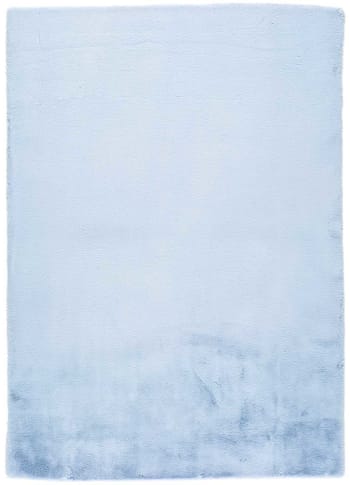 FOX - Tapis lavable extra doux en bleu clair, 160X230 cm