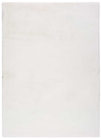 Fox - Tapis lavable extra doux blanc, 120X180 cm