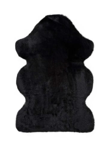 Fox - Tapis lavable extra doux, noir, 60X90 cm