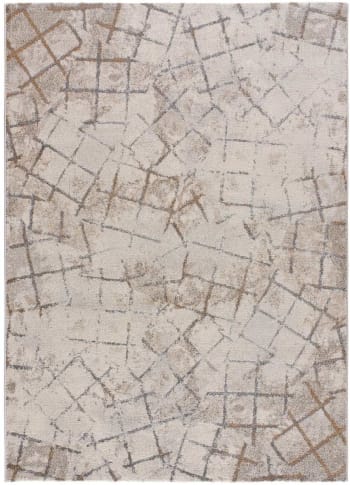 BEIRE - Tapis abstrait en beige, 080X150 cm