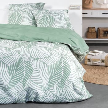 Parure de lit en Polyester Vert 220x240 cm
