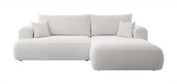 OVO - Ecksofa  Boucle-Bezug Grau