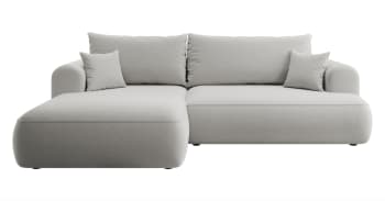 OVO - Ecksofa  Easy-Clean-Veloursbezug Grau