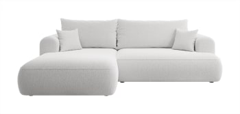 OVO - Ecksofa  Boucle-Bezug Grau