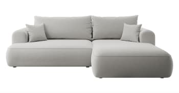 OVO - Ecksofa  Easy-Clean-Veloursbezug Grau