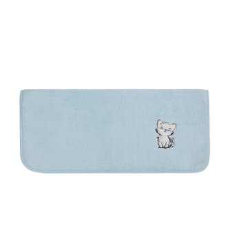 Baby soft minou miaou - Serviette de toilette en coton peigné zéro tw nuage 50x90 cm