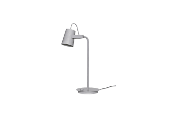 Ardent - Lampe de table en métal gris clair