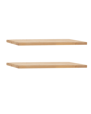 Melva - Ensemble 2 étagères flottantes en bois de sapin marron 120x3,2cm