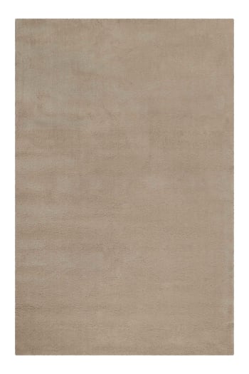 Greenwood rug - Tappeto a pelo corto in pura lana vergine color beige crema 70x140