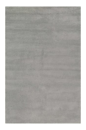 Tapis shaggy gris en acrylique très doux - 160 x 230 cm - Inspiration Luxe