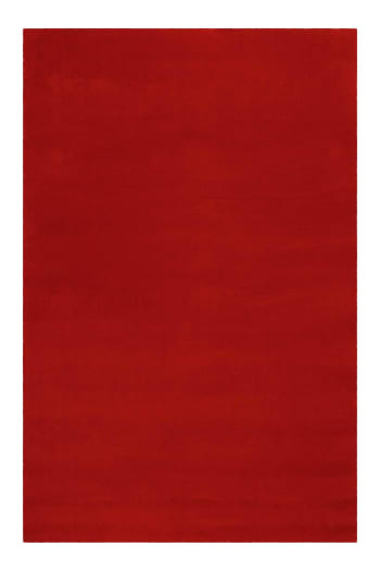 Greenwood rug - Tappeto a pelo corto in pura lana vergine color rosso 140x200