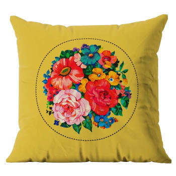 Federa Cuscino Decorativa ABAKUHAUS 65x40 Cm – Africana Ragazza Con Turbante – Stampata Fronte/Retro, Poliestere Impermeabile