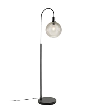 Lampada da terra in vetro design moderno cromato CIC-320