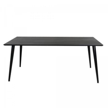 Dala - Table à manger 180x90cm en bois noir