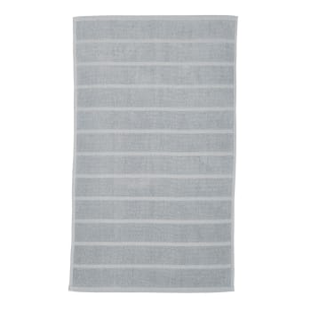 Essential - Tapis de bain uni en coton gris 50x80