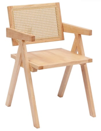 Pack 2 sillas madera maciza y asiento cuerda SALMA, Maisons du Monde en  2023