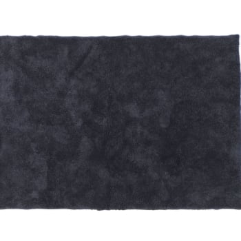 Indies nature - Tapis tuft� en coton gris anthracite 120x170