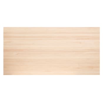 Cabecero de madera maciza en tono natural de 150x80cm