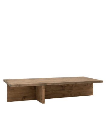 Sam - Table basse en bois de sapin vieilli 123,5x27cm