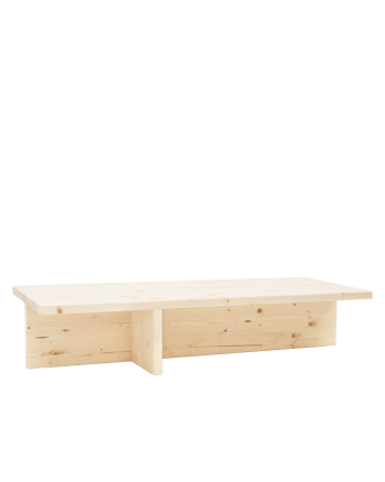 Sam - Table basse en bois de sapin naturelle