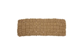 Clark - Fußmatte aus geflochtenen Fasern 120x40, braun