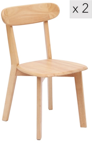 Set 2 sedie in legno