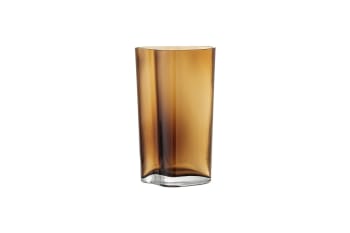 Benia - Vase en verre brun H20