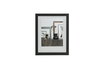 Blake - Grand cadre photo en bois noir 40x50