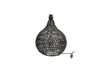 Macy - Lampe en rotin noir