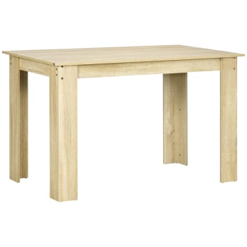 Mesa de comedor color madera 120 x 69 x 75 cm