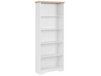 Nanna - Librería con 5 compartimentos en madera blanca