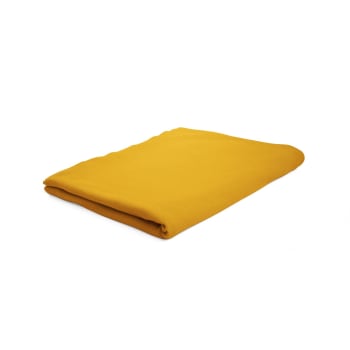 Today - Drap plat 100% coton 57 fils 240 x 300 cm jaune safran
