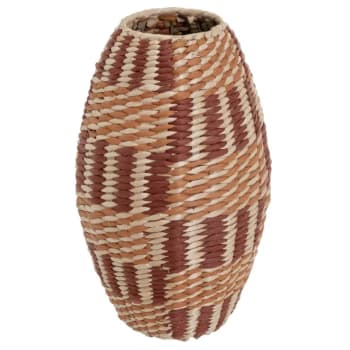 Grand vase de fibre de roseaux 40 cm