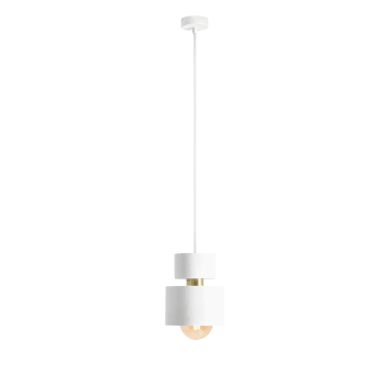 Hoopzi - Câble Suspension Luminaire Cuivre - Fil Electrique en Tissu 2,5m -  1 x Ampoule Douille E27 - Pour Salon, Cuisine, Chambre - Modèle Hang 1 :  : Luminaires et Éclairage
